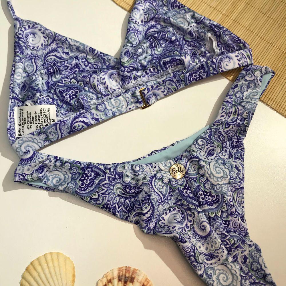 Conjunto Base Fixa Est. Arabesco Azul E Branco