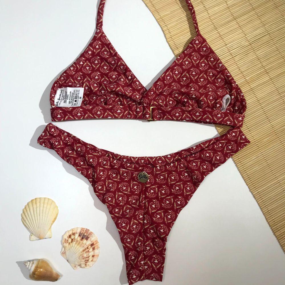 Conjunto Base Fixa Est. Arabesco Bordo