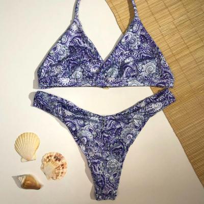 Conjunto Base Fixa Est. Arabesco Azul E Branco